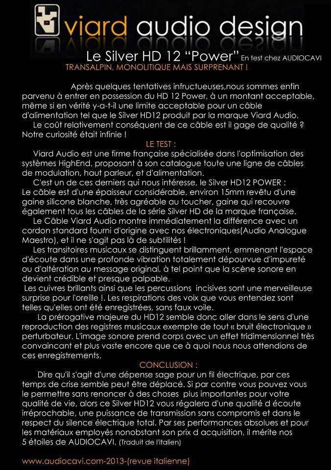 viard HD12 récompense 2