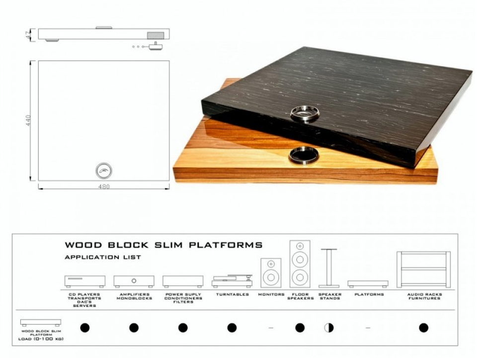 Franc Audio Accessories Wood Block Slim