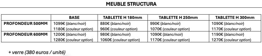 MEUBLE STRUCTURE ESPRIT