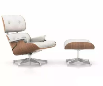Charles Eames Lounge Chair blanc bois