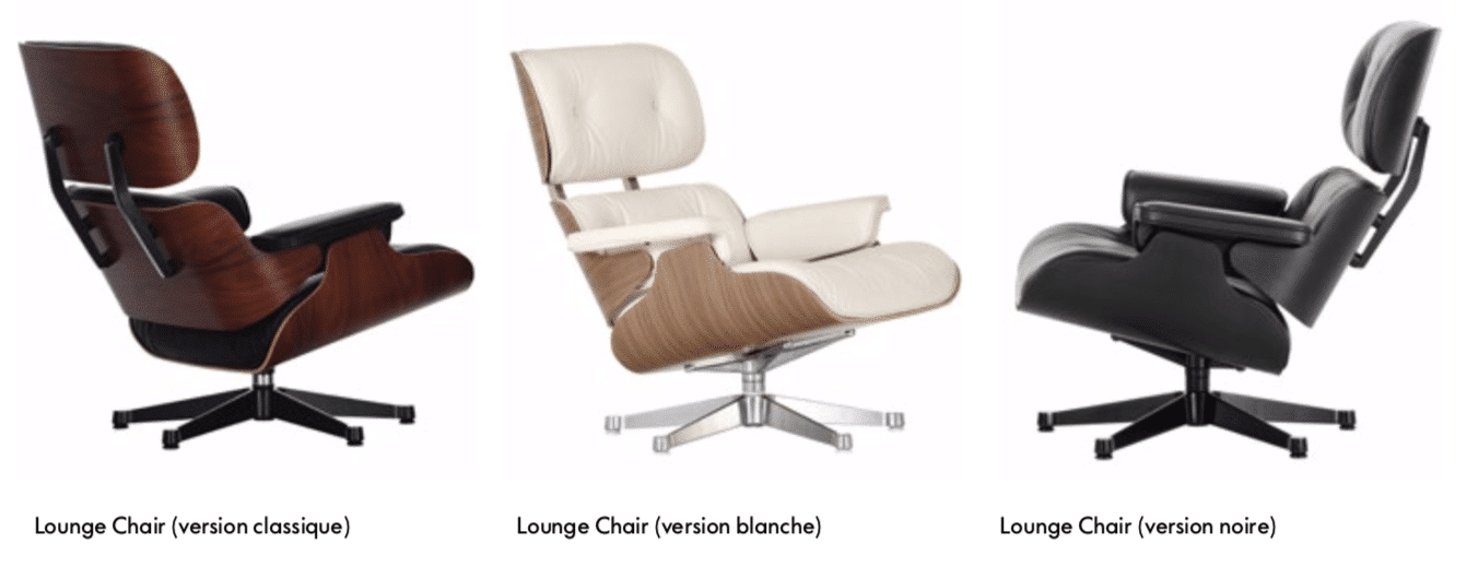 lounge chair finitions versions