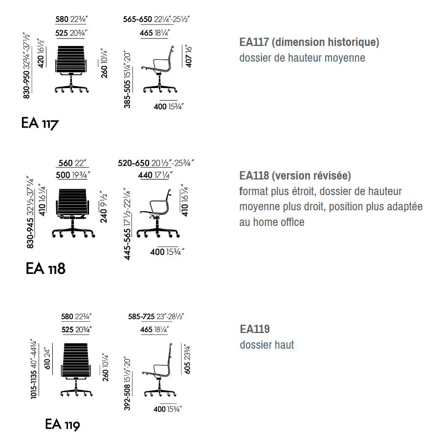 dimensions charles eames