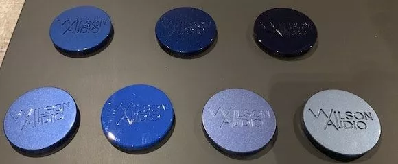 palets de couleurs bleu wilson audio