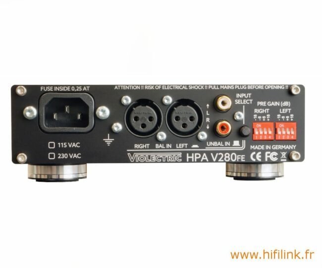 violectric hpa v280 final edition connectiques