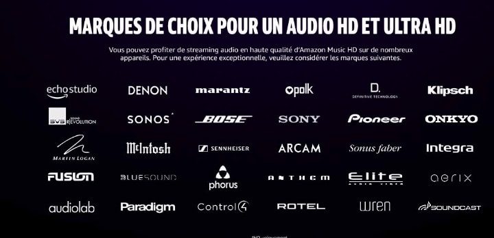 amazon HD les marques compatibles