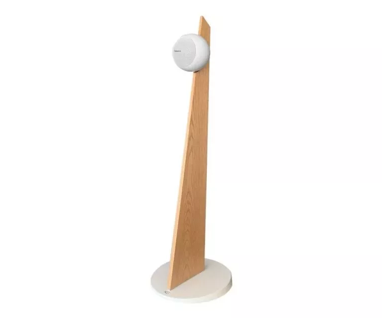 Cabasse iO3 sur pied blanc