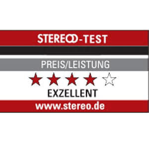 stereo test exzellent logo award