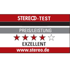 stereo test exzellent logo award