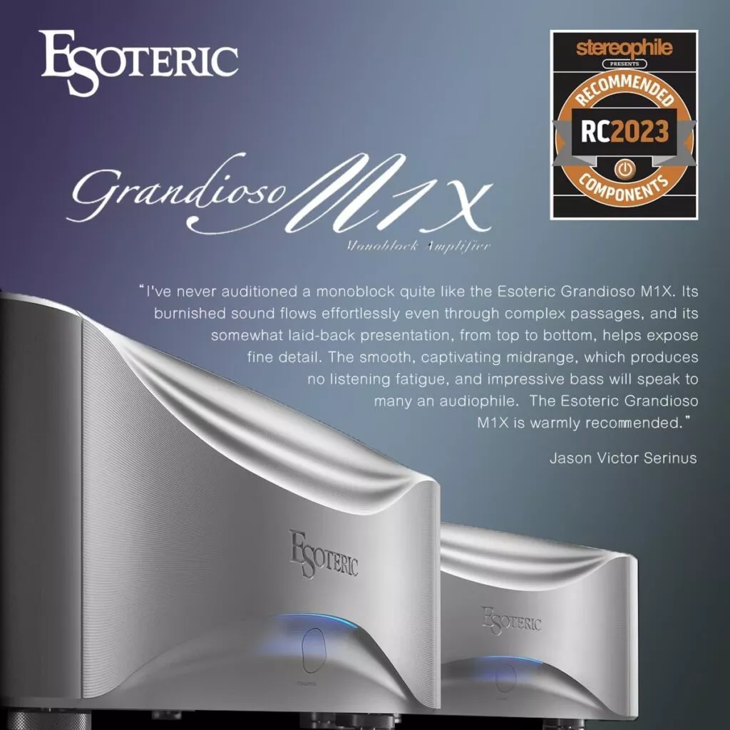 Esoteric grandioso M1X award Recommended component