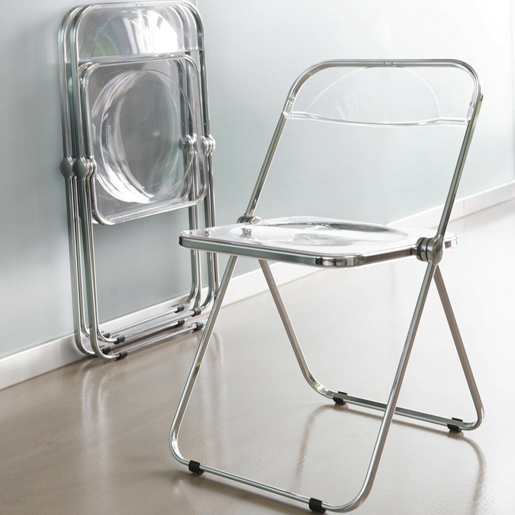 Anonima Castelli Plia silver transparent
