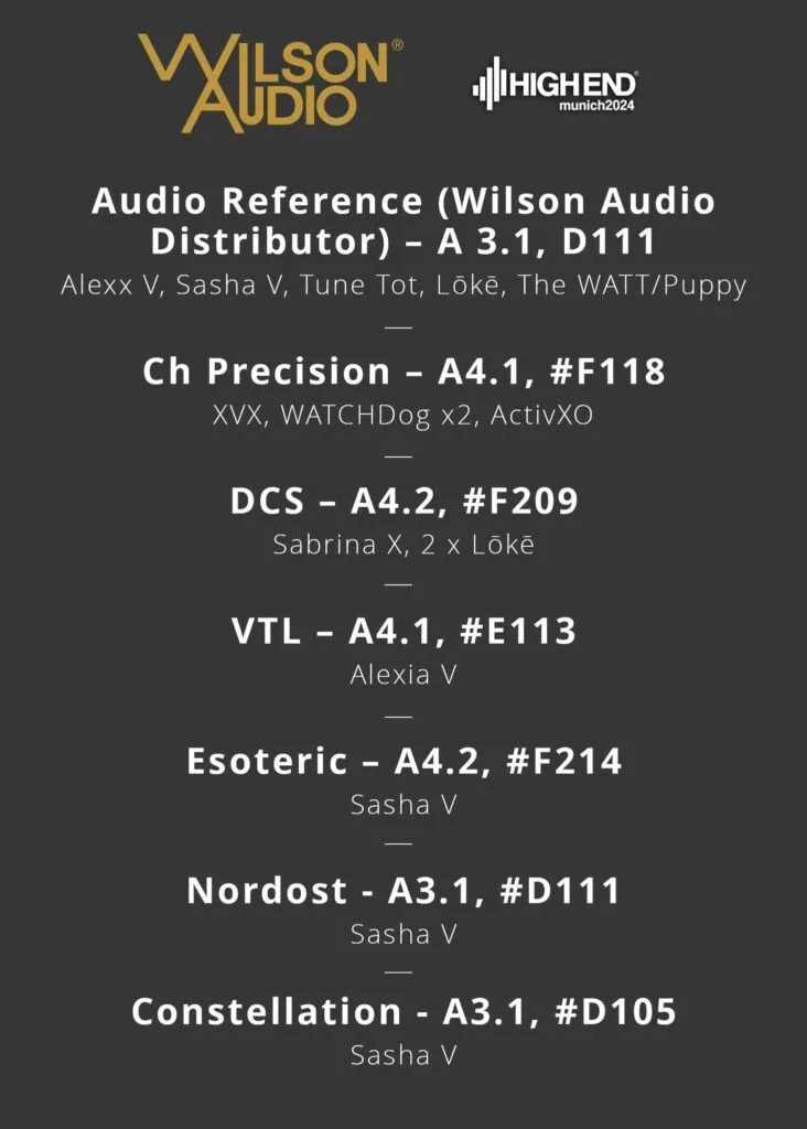 salle wilson audio salon hifi munich 2024