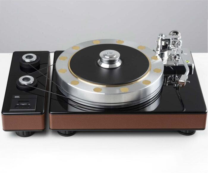 platine vinyle eat fortissimo noir et cuir