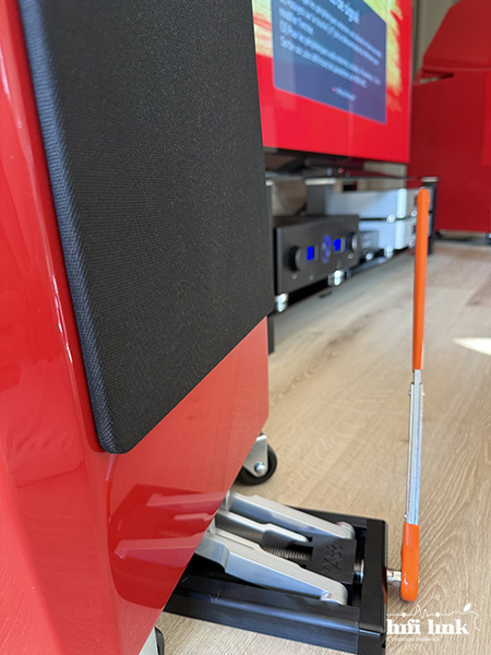 installation hifi link wilson audio pied