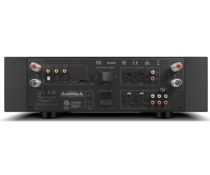ampli quad platina integrated connectiques
